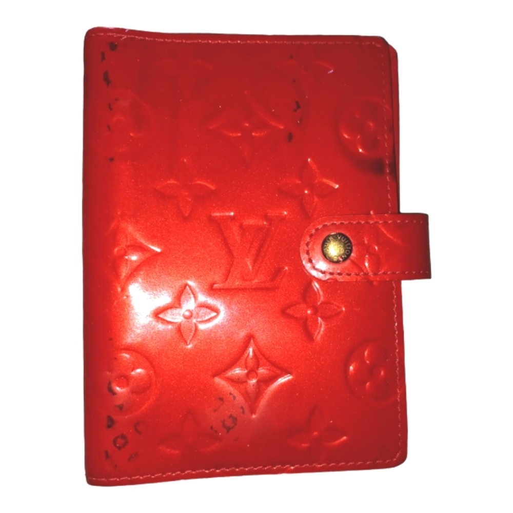 Louis Vuitton Red Vernis Compact Agenda Cover